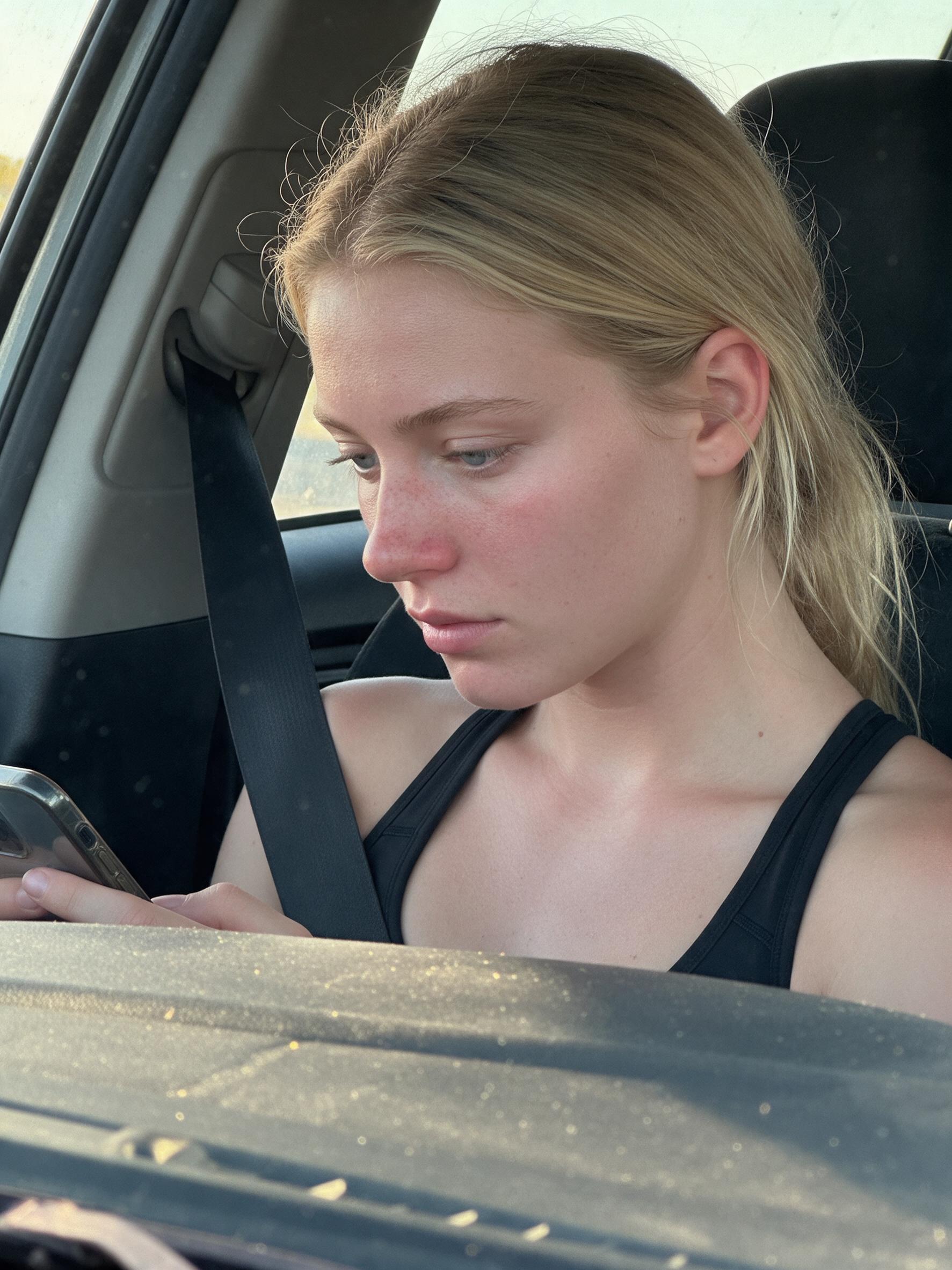 KI-Model — Im Auto, generiert mit fanv.ai